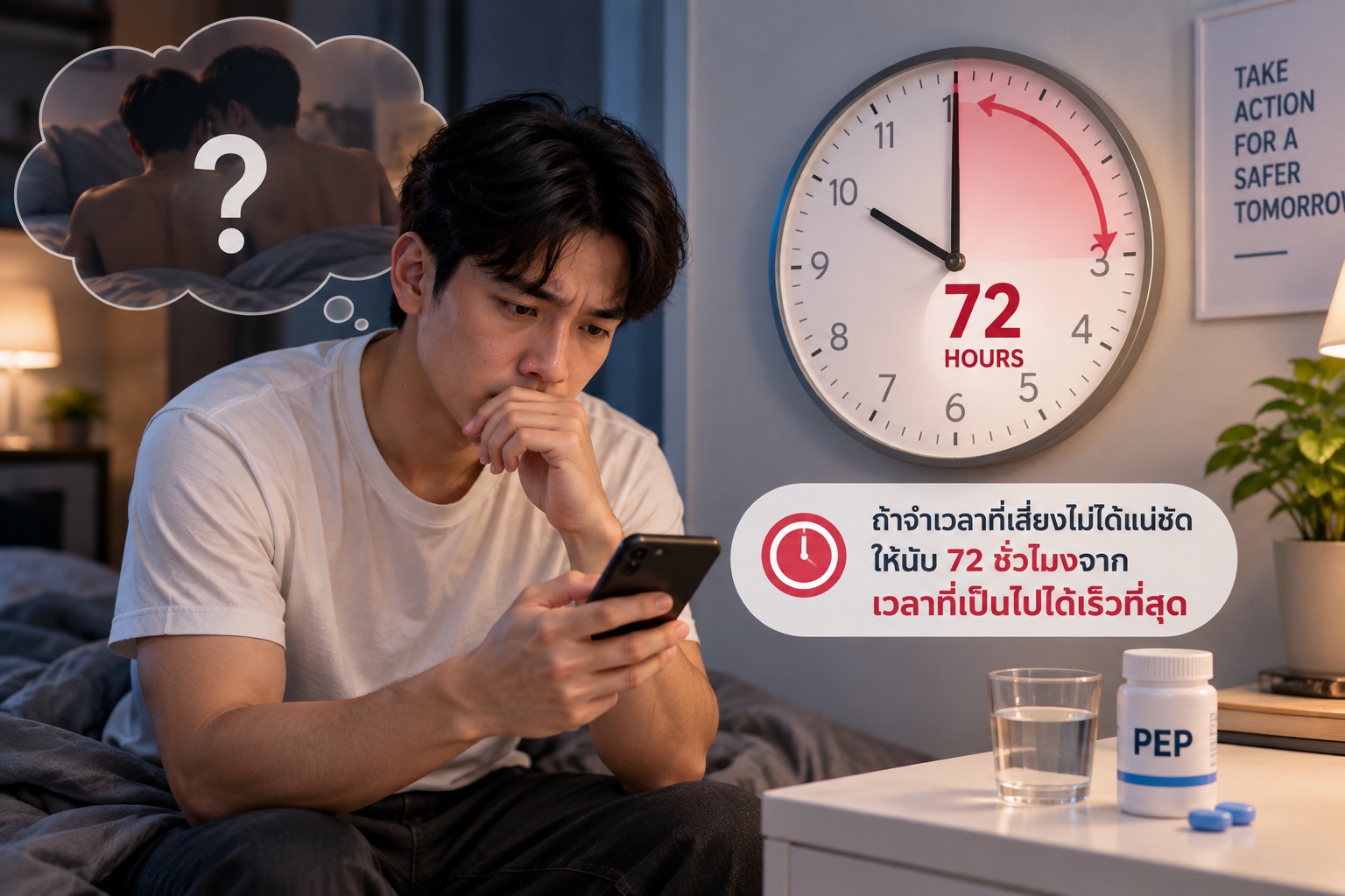 จำเวลาที่เสี่ยงไม่ได้แน่ชัด ควรนับ 72 ชั่วโมงจากตรงไหน