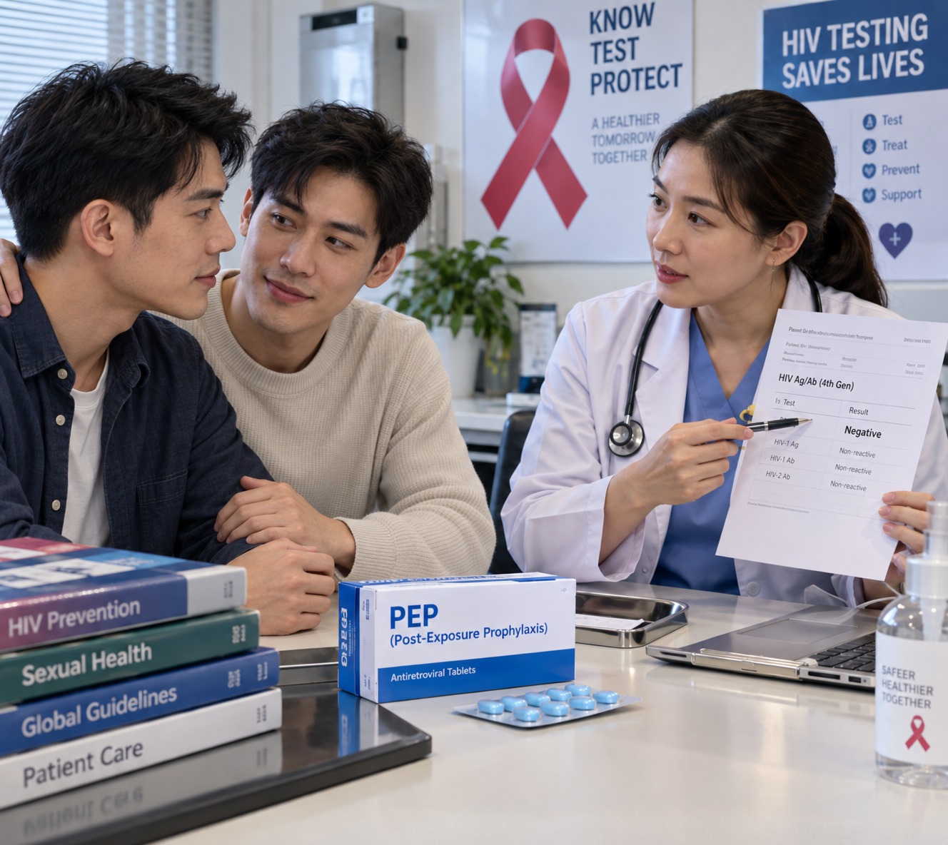 อีกฝ่ายตรวจ HIV ผลลบ หยุด PEP ได้ไหม ต้องเช็กอะไรก่อน